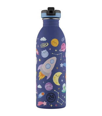 24Bottles Kids Bottle Paslanmaz Çelik Çocuk Su Matarası (500 ml) // Space Friends