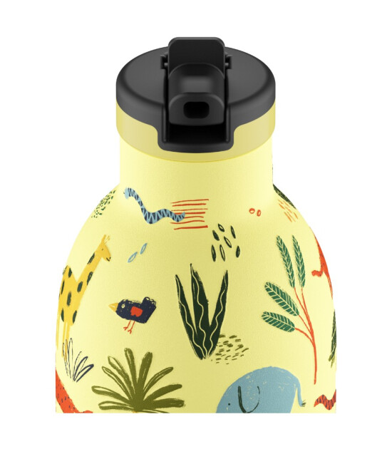 24Bottles Clima Bottle Pipetli Paslanmaz &Ccedil;elik Termos (330 ml) // Jungle Friends