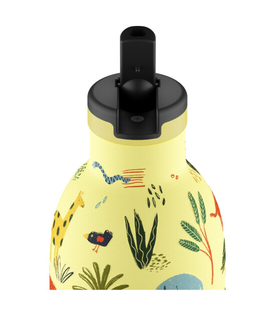 24Bottles Clima Bottle Pipetli Paslanmaz &Ccedil;elik Termos (330 ml) // Jungle Friends