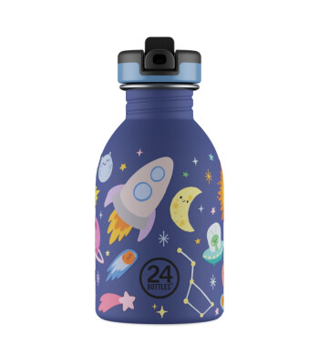 24Bottles Kids Bottle Paslanmaz Çelik Çocuk Su Matarası (250 ml) // Space Friends