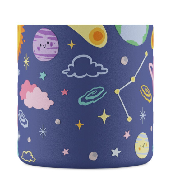 24Bottles Kids Bottle Paslanmaz &Ccedil;elik &Ccedil;ocuk Su Matarası (250 ml) // Space Friends