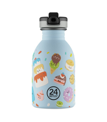 24Bottles Kids Bottle Pipetli Paslanmaz Çelik Çocuk Su Matarası (250 ml) // Sweet Friends