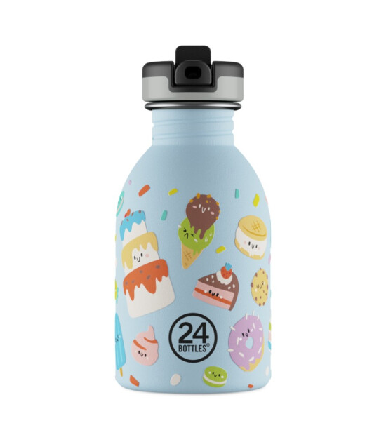 24Bottles Kids Bottle Pipetli Paslanmaz &Ccedil;elik &Ccedil;ocuk Su Matarası (250 ml) // Sweet Friends