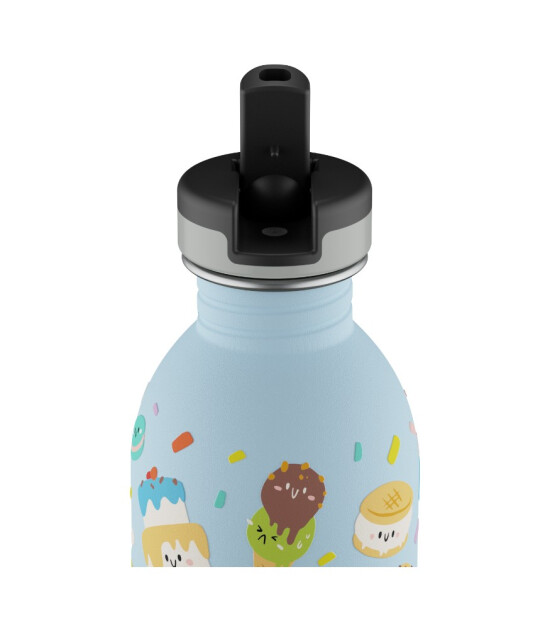 24Bottles Kids Bottle Pipetli Paslanmaz &Ccedil;elik &Ccedil;ocuk Su Matarası (250 ml) // Sweet Friends