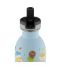 24Bottles Kids Bottle Pipetli Paslanmaz &Ccedil;elik &Ccedil;ocuk Su Matarası (250 ml) // Sweet Friends