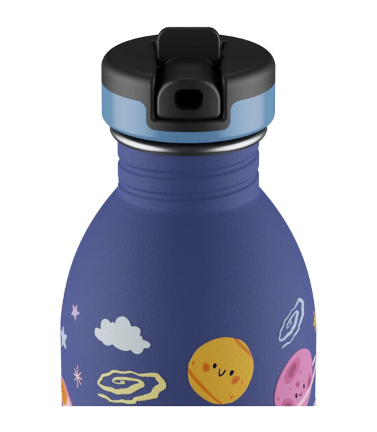 24Bottles Kids Bottle Paslanmaz &Ccedil;elik &Ccedil;ocuk Su Matarası (500 ml) // Space Friends