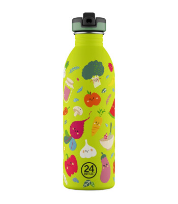 24Bottles Kids Bottle Paslanmaz Çelik Çocuk Su Matarası (500 ml) // Veggie Friends