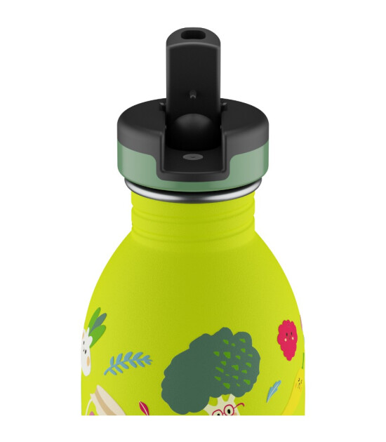 24Bottles Kids Bottle Paslanmaz &Ccedil;elik &Ccedil;ocuk Su Matarası (500 ml) // Veggie Friends