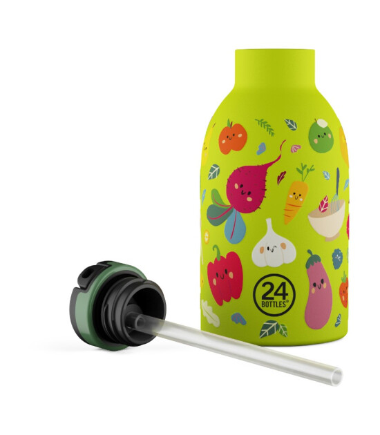 24Bottles Clima Bottle Pipetli Paslanmaz &Ccedil;elik Termos (330 ml) // Veggie Friends