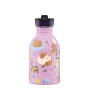 24Bottles Kids Bottle Pipetli Paslanmaz &Ccedil;elik &Ccedil;ocuk Su Matarası (250 ml) // Meow Friends