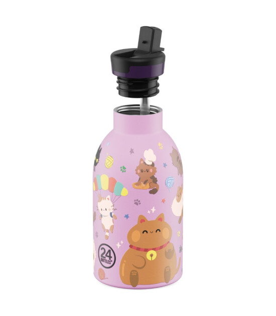24Bottles Clima Bottle Pipetli Paslanmaz &Ccedil;elik Termos (330 ml) // Meow Friends