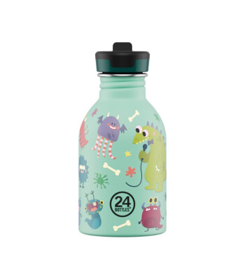 24Bottles Kids Bottle Pipetli Paslanmaz &Ccedil;elik &Ccedil;ocuk Su Matarası (250 ml) // Spooky Friends
