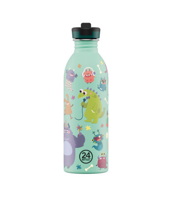 24Bottles Kids Bottle Pipetli Paslanmaz &Ccedil;elik &Ccedil;ocuk Su Matarası (500 ml) // Spooky Friends