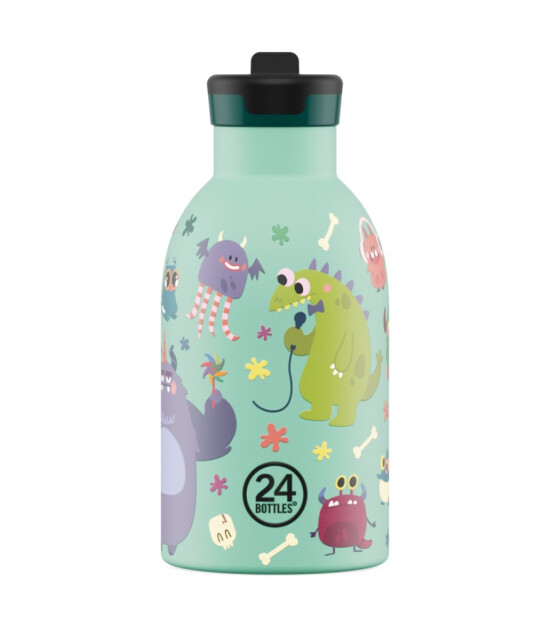 24Bottles Clima Bottle Pipetli Paslanmaz &Ccedil;elik Termos (330 ml) // Spooky Friends