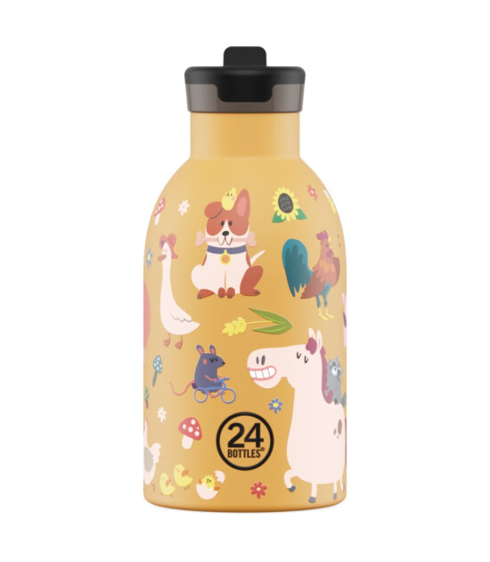 24Bottles Clima Bottle Pipetli Paslanmaz &Ccedil;elik Termos (330 ml) // Farm Friends