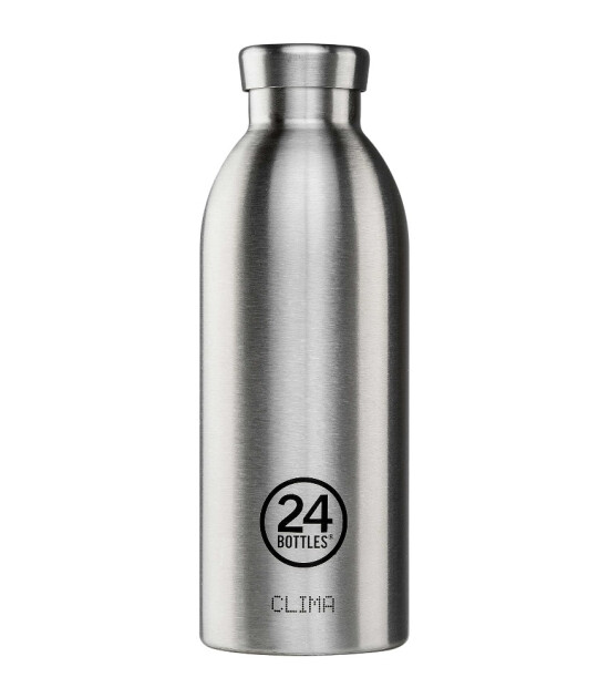 24Bottles Clima Bottle Paslanmaz &Ccedil;elik Termos (500 ml) // Brushed Steel