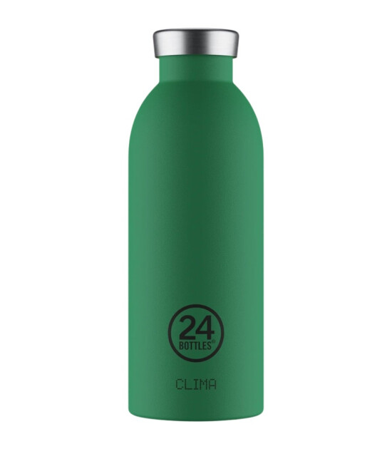 24Bottles Clima Bottle Paslanmaz Çelik Termos Suluk (500 ml) // Emerald Green