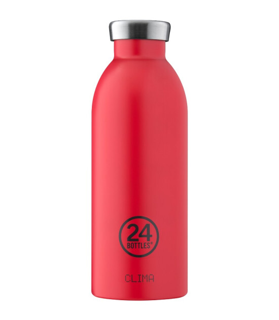 24Bottles Clima Bottle Paslanmaz &Ccedil;elik Termos (500 ml) // Country Red