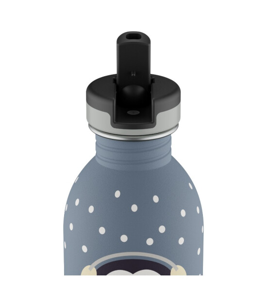 24Bottles Kids Bottle Paslanmaz &Ccedil;elik &Ccedil;ocuk Su Matarası (250 ml) // Happy Penguin