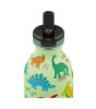 24Bottles Kids Bottle Paslanmaz &Ccedil;elik &Ccedil;ocuk Su Matarası (250 ml) // Jurassic Friends