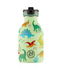 24Bottles Kids Bottle Paslanmaz &Ccedil;elik &Ccedil;ocuk Su Matarası (250 ml) // Jurassic Friends