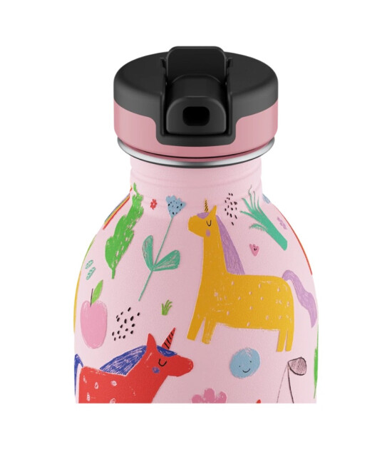 24Bottles Kids Bottle Paslanmaz &Ccedil;elik &Ccedil;ocuk Su Matarası (250 ml) // Magic Friends