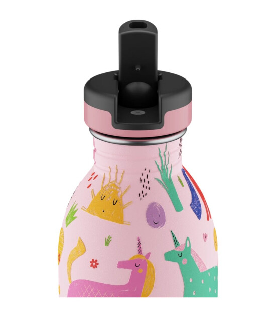 24Bottles Kids Bottle Paslanmaz &Ccedil;elik &Ccedil;ocuk Su Matarası (500 ml) // Magic Friends