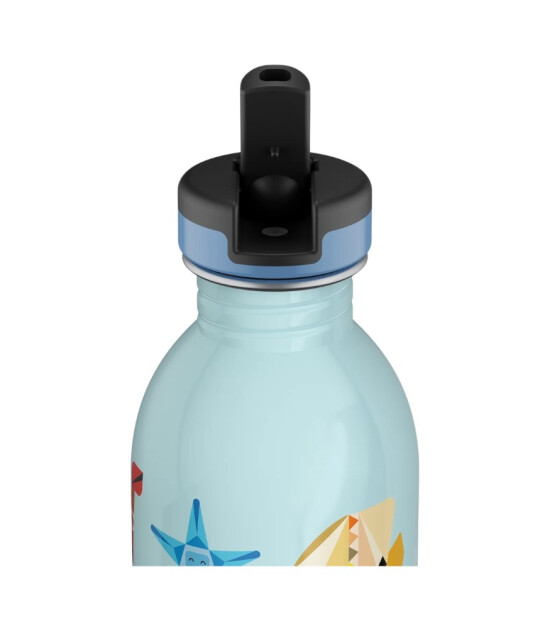 24Bottles Kids Bottle Paslanmaz &Ccedil;elik &Ccedil;ocuk Su Matarası (250 ml) // Sea Friends