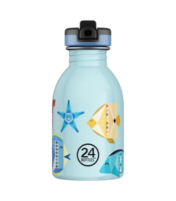 24Bottles Kids Bottle Paslanmaz Çelik Çocuk Su Matarası (250 ml) // Sea Friends