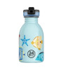 24Bottles Kids Bottle Paslanmaz &Ccedil;elik &Ccedil;ocuk Su Matarası (250 ml) // Sea Friends