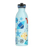 24Bottles Kids Bottle Paslanmaz &Ccedil;elik &Ccedil;ocuk Su Matarası (500 ml) // Sea Friends