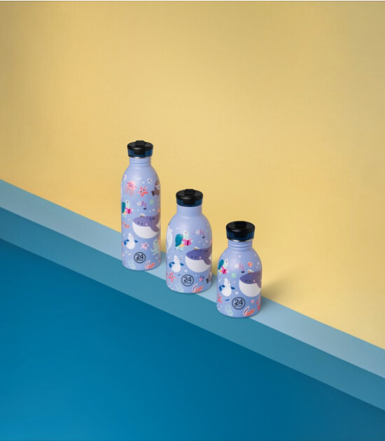 24Bottles Clima Bottle Pipetli Paslanmaz &Ccedil;elik Termos (330 ml) // Ocean Friends