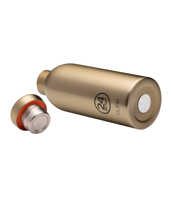 24Bottles Clima Bottle Paslanmaz &Ccedil;elik Termos (500 ml) // Sparkling Gold