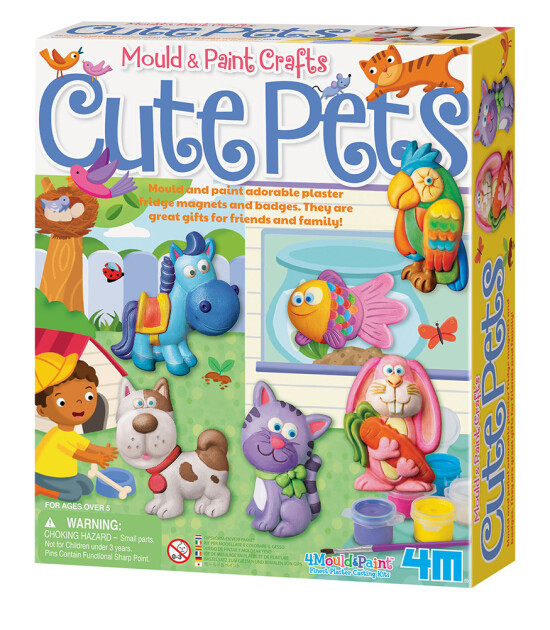 4M Sevimli Hayvanlar Kalıp ve Boyama Seti