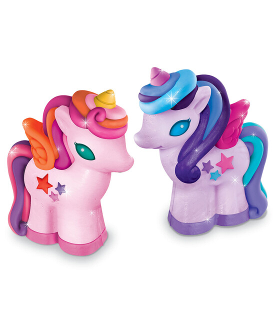 4M 3D Unicorn Kalıp ve Parıltılı Boyama Seti