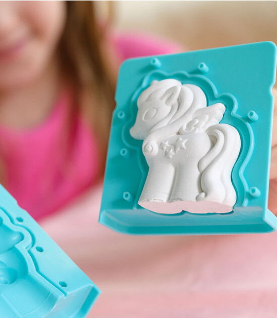 4M 3D Unicorn Kalıp ve Parıltılı Boyama Seti