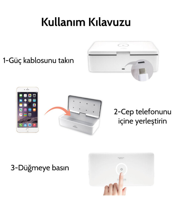 59S Ultraviyole S2 Mini Sterilizasyon Kutusu