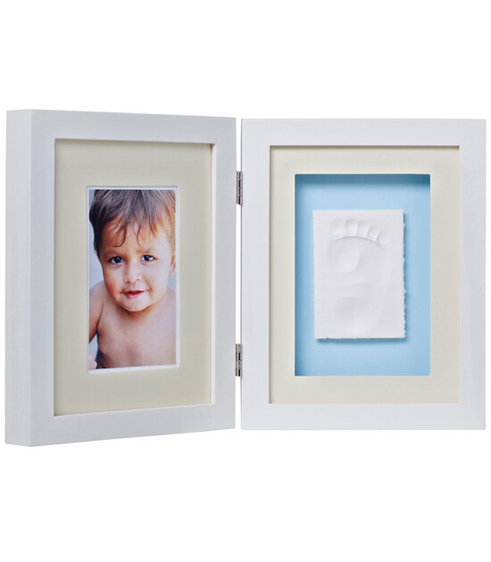 Baby Memory Prints El ve Ayak İzi Masa Çerçevesi (Beyaz)