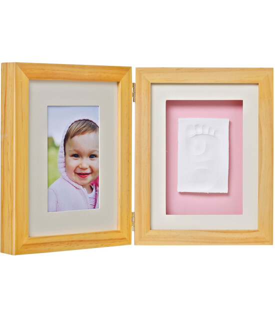 Baby Memory Prints El ve Ayak İzi Masa Çerçevesi (Naturel