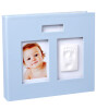 Baby Memory Prints El ve Ayak İzi Deri Hatıra Albümü (Mavi)
