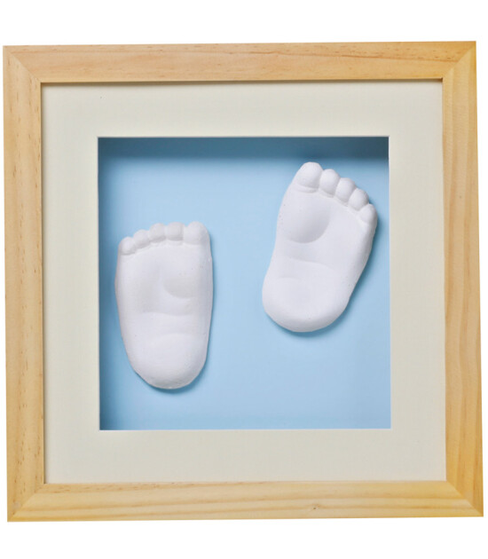 Baby Memory Prints El ve Ayak İzi 3D Çerçeve (Naturel)