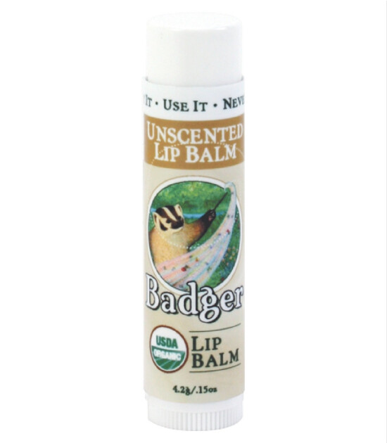 Badger Lip Balm Stick Unscented / Kokusuz Dudak Balmı