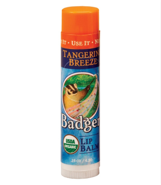 Badger Lip Balm Stick Tangerine Breeze / Mandalina Tadında Dudak Balmı