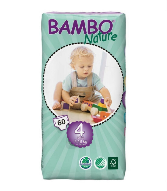 Bambo Nature No:4 Maxi // 7-18 kg (60 Adet)