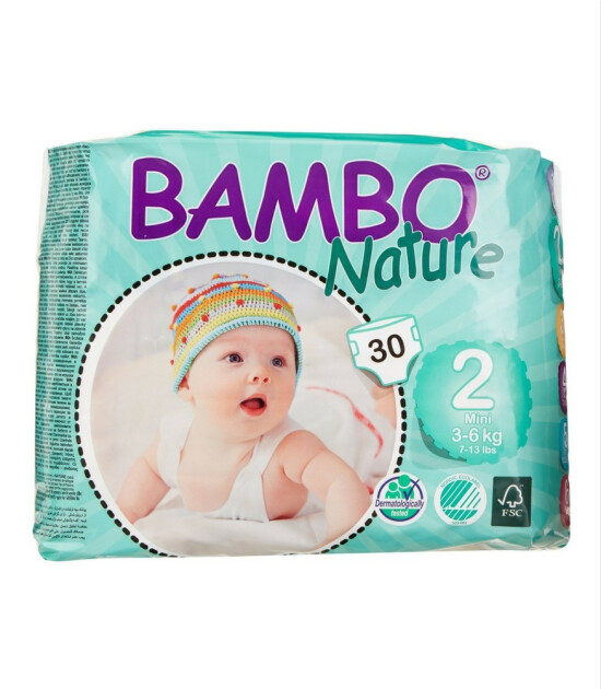 Bambo Nature No:2 Mini // 3-6 kg (30 Adet)