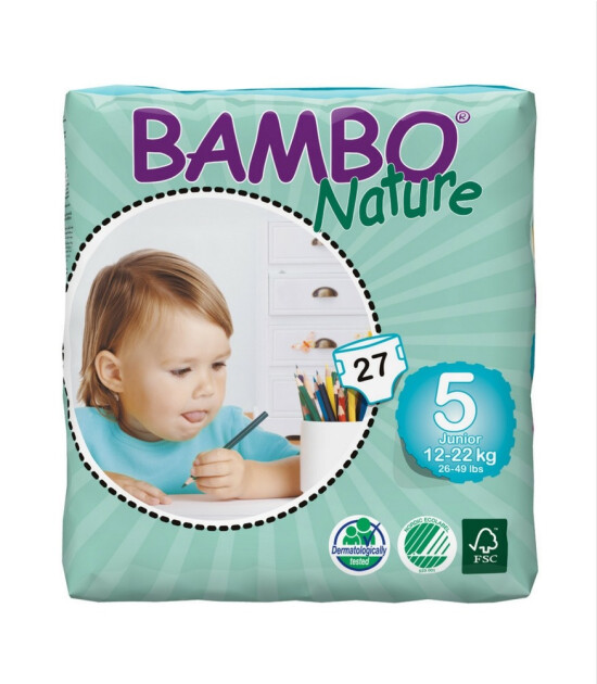 Bambo Nature No:5 Junior // 12-22 kg (27 Adet)