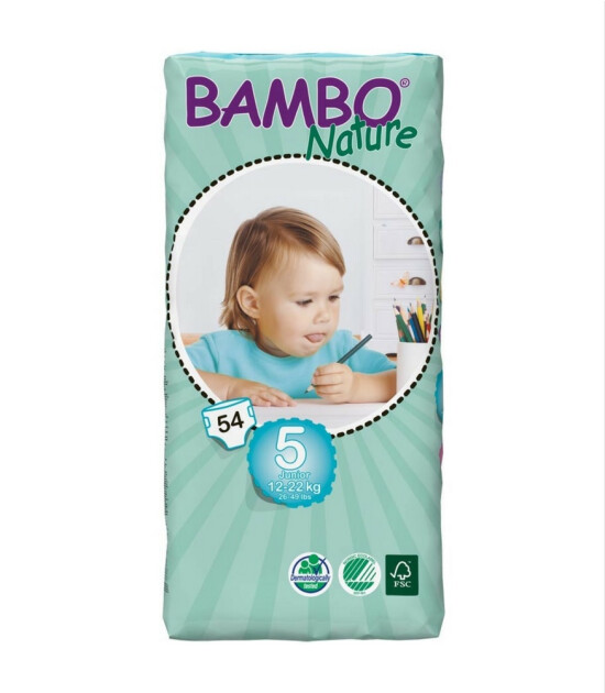 Bambo Nature No:5 Junior // 12-22 kg (54 Adet)