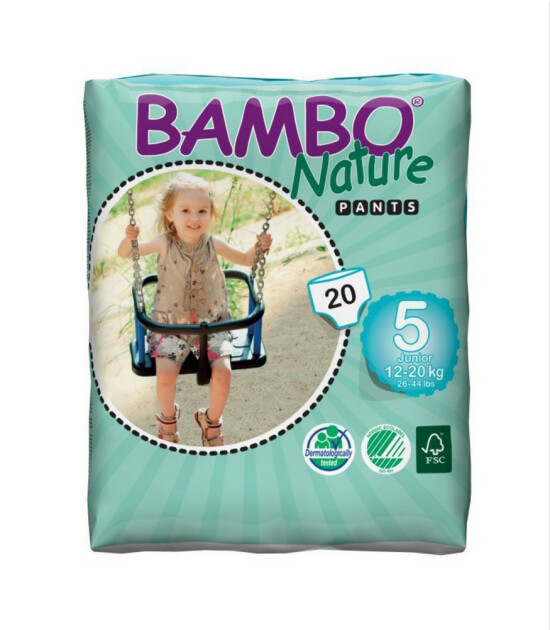 Bambo Nature No:5 Alıştırma Külodu // 12-20 kg (20 Adet)
