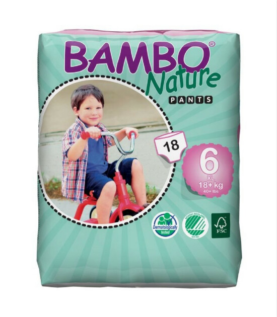 Bambo Nature No:6 Alıştırma Külodu // 18+ kg (18 Adet)