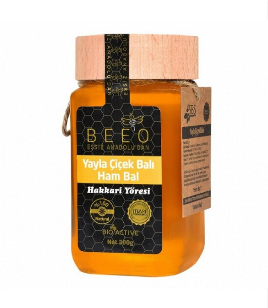 BEE'O Yayla Çiçek Balı Hakkari Yöresi // Ham Bal (300 gr)